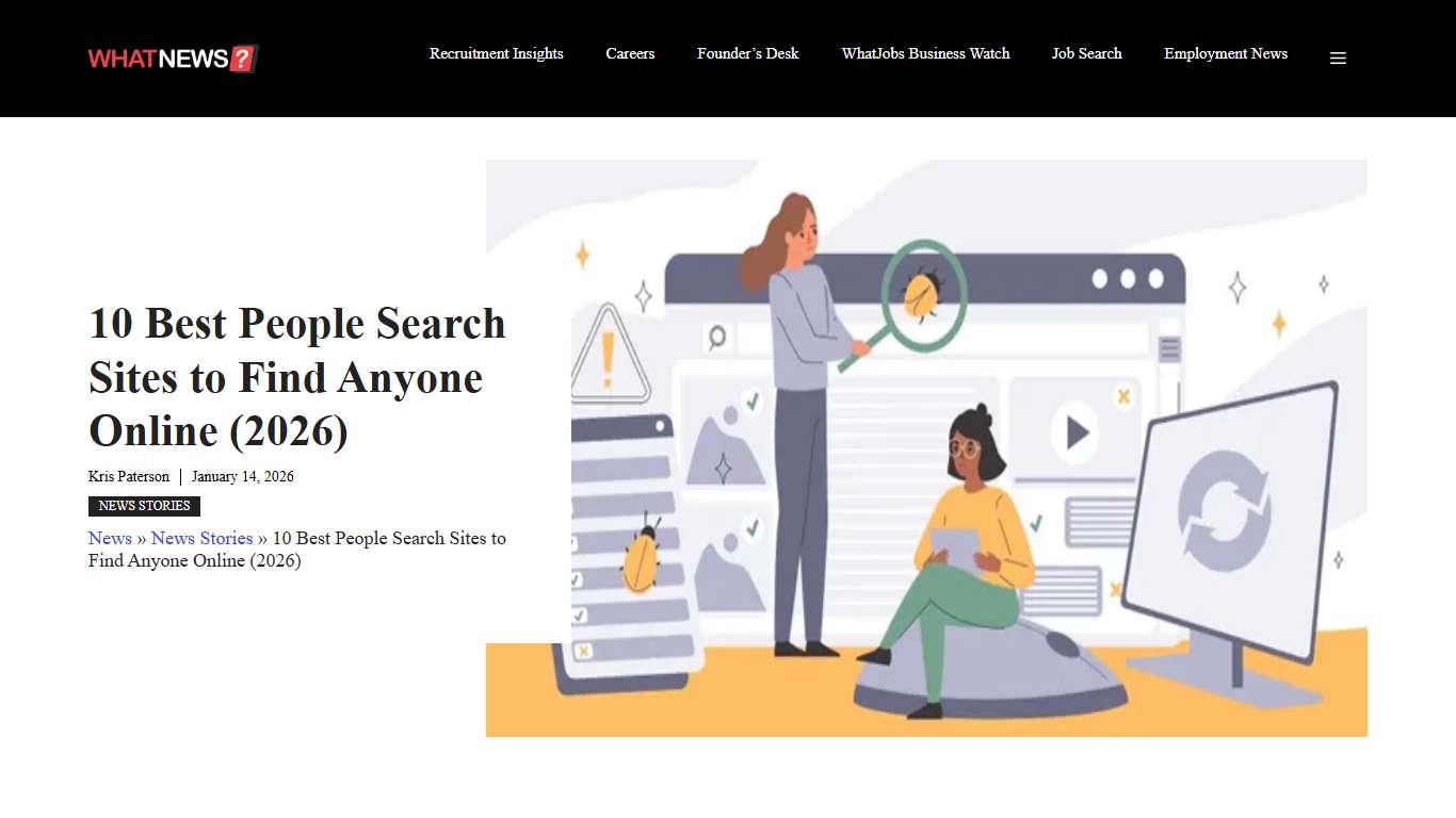 10 Best People Search Sites to Find Anyone Online (2026) | WhatJobs News
